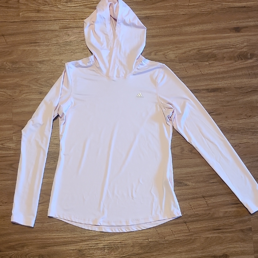Adidas Light Pink Long Sleeve Hoodie